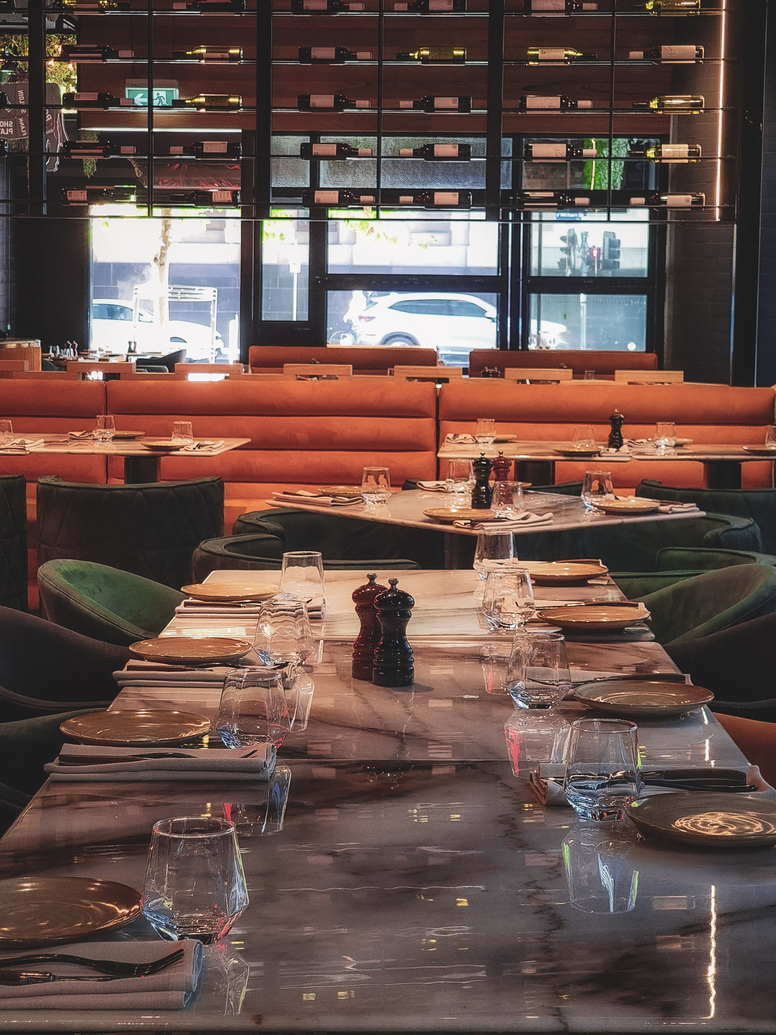 table set up Melbourne CBD venue